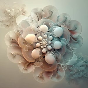 Dreamlike Digital Art: Ethereal Flowers Bloom in the Sky