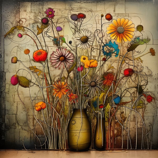 Floral Painting: A Vibrant and Serene Masterpiece